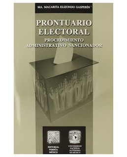 Foto 1 | Libro Prontuario Electoral + Cd Editorial Porrúa María Macarita Elizondo Gasperín