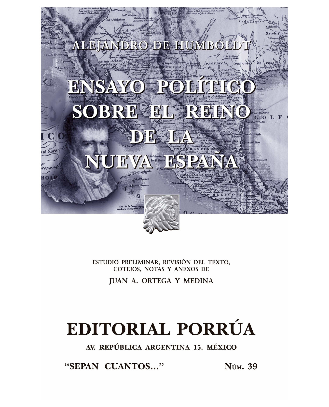 Foto 2 pulgar | Libro Ensayo Político Sobre El Reino De La Nueva España Editorial Porrúa Alejandro De Humboldt