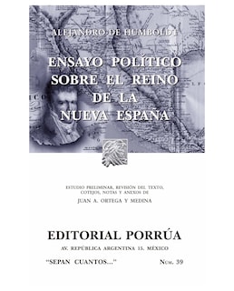 Foto 1 | Libro Ensayo Político Sobre El Reino De La Nueva España Editorial Porrúa Alejandro De Humboldt