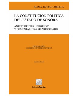 Foto 1 | Libro La Constitución Política Del Estado De Sonora- Editorial Porrúa - Ruibal Corella, Juan Antonio