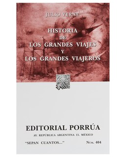Foto 1 | Libro Historia De Los Grandes Viajes Y Los Grandes Viajeros- Editorial Porrúa - Verne, Julio