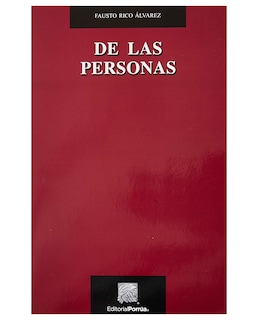 Foto 1 | Libro De Las Personas- Editorial Porrúa - Rico Álvarez, Fausto