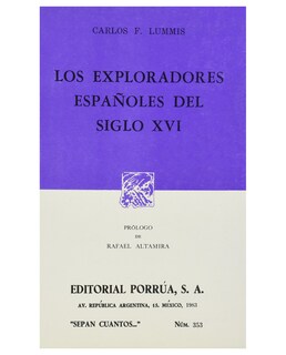 Foto 1 | Libro Los Exploradores Españoles Del Siglo Xvi Editorial Porrúa Carlos Fletcher Lummis