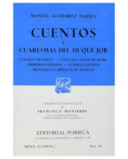 Foto 1 | Libro Cuentos Y Cuaresmas Del Duque Job- Editorial Porrúa - Gutiérrez Nájera, Manuel