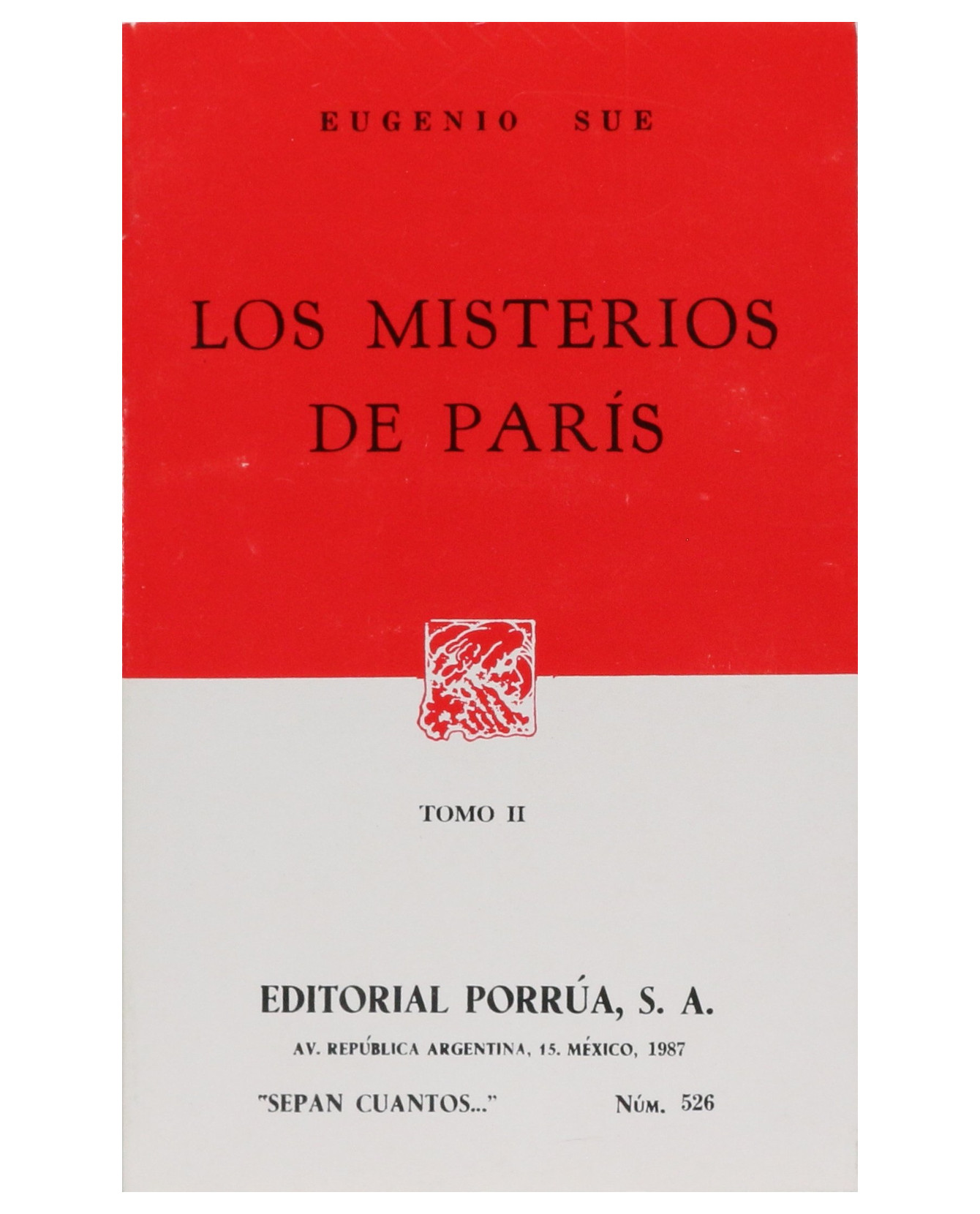 Foto 2 pulgar | Libro Los Misterios De París Tomo Ii Editorial Porrúa  Sue Eugenio