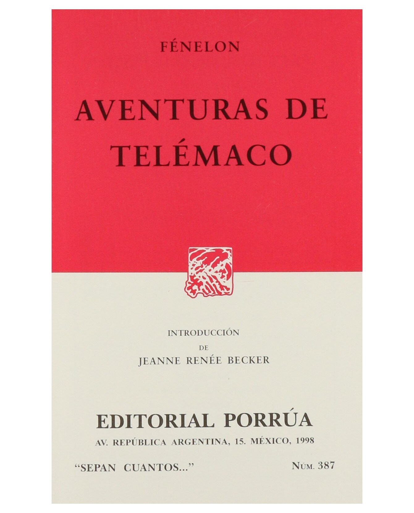 Libro Aventuras De Telémaco Editorial Porrúa  Fénelon Francois De Salignac De La Mothe $199