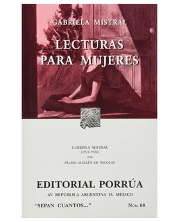 Foto 1 | Libro Lecturas Para Mujeres Editorial Porrúa Mistral Gabriela