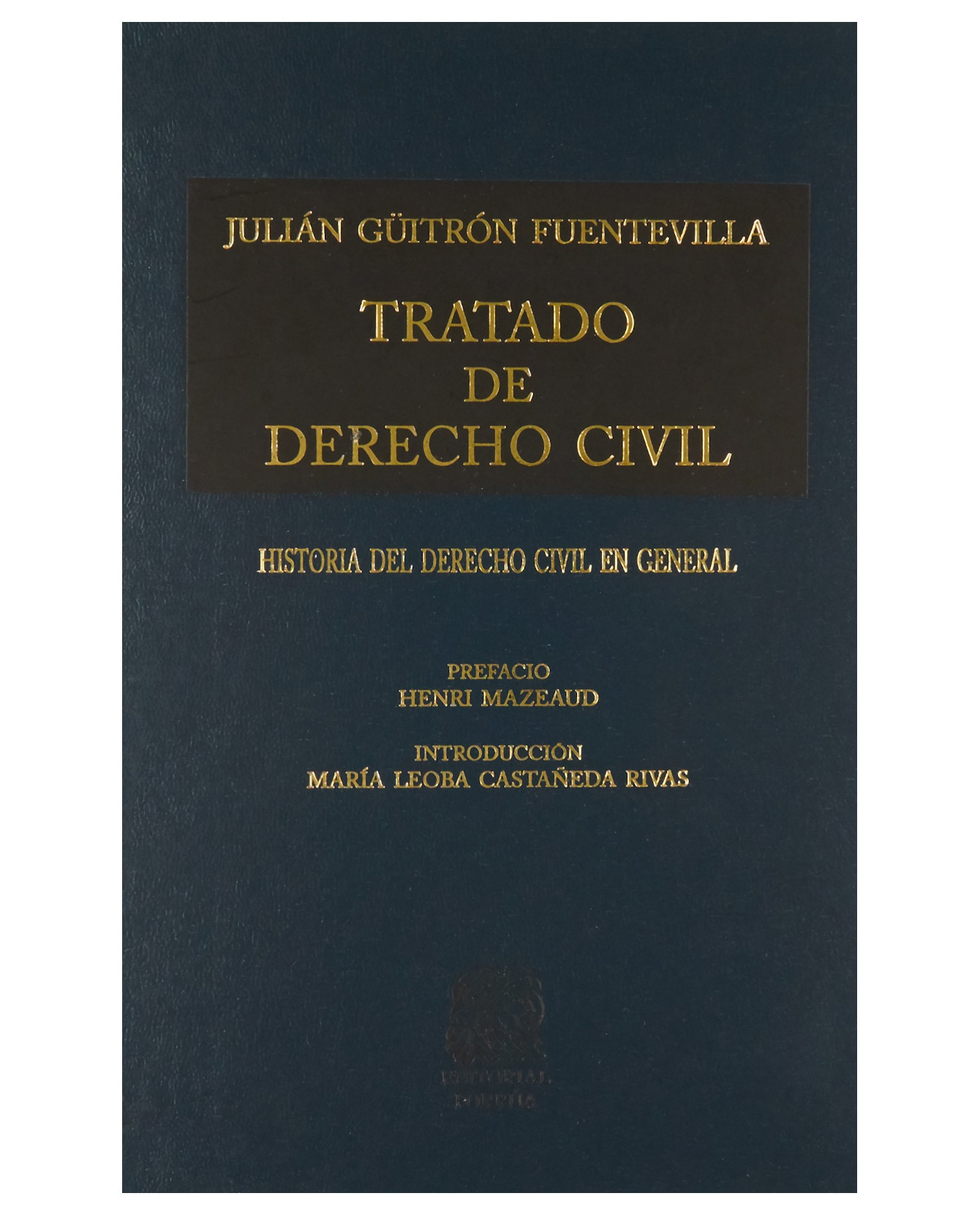 Foto 2 pulgar | Libro Tratado De Derecho Civil Tomo I- Editorial Porrúa  Güitrón Fuentevilla Julián