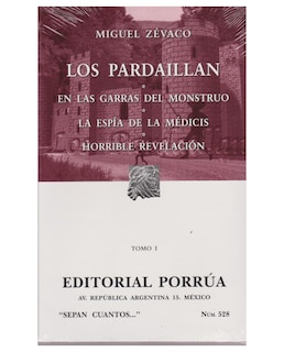 Foto 1 | Libro Los Pardaillan Tomo I: En Las Garras Del Monstruo- Editorial Porrúa - Zévaco, Miguel
