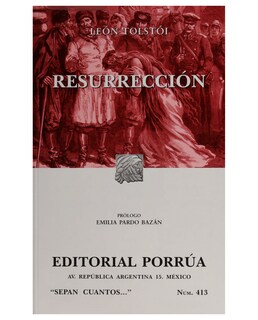 Foto 1 | Libro Resurrección Editorial Porrúa Lev nikoláievich Tolstói