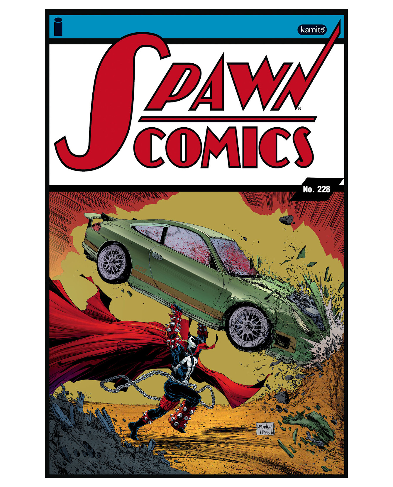 Foto 2 pulgar | Libro Spawn 228a Metalizado - Kamite - Todd Mcfarlane / Jon Goff