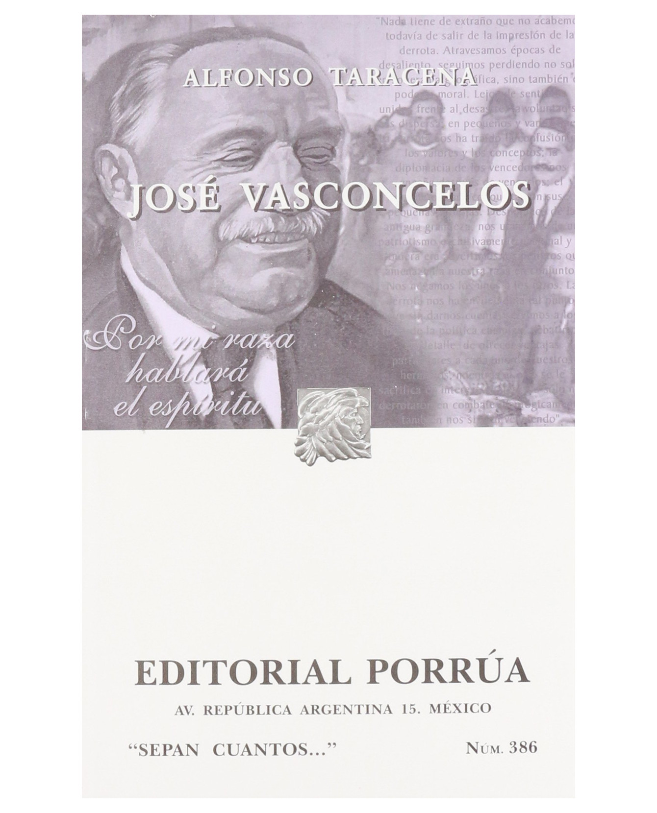 Foto 2 pulgar | Libro José Vasconcelos Editorial Porrúa Alfonso Taracena