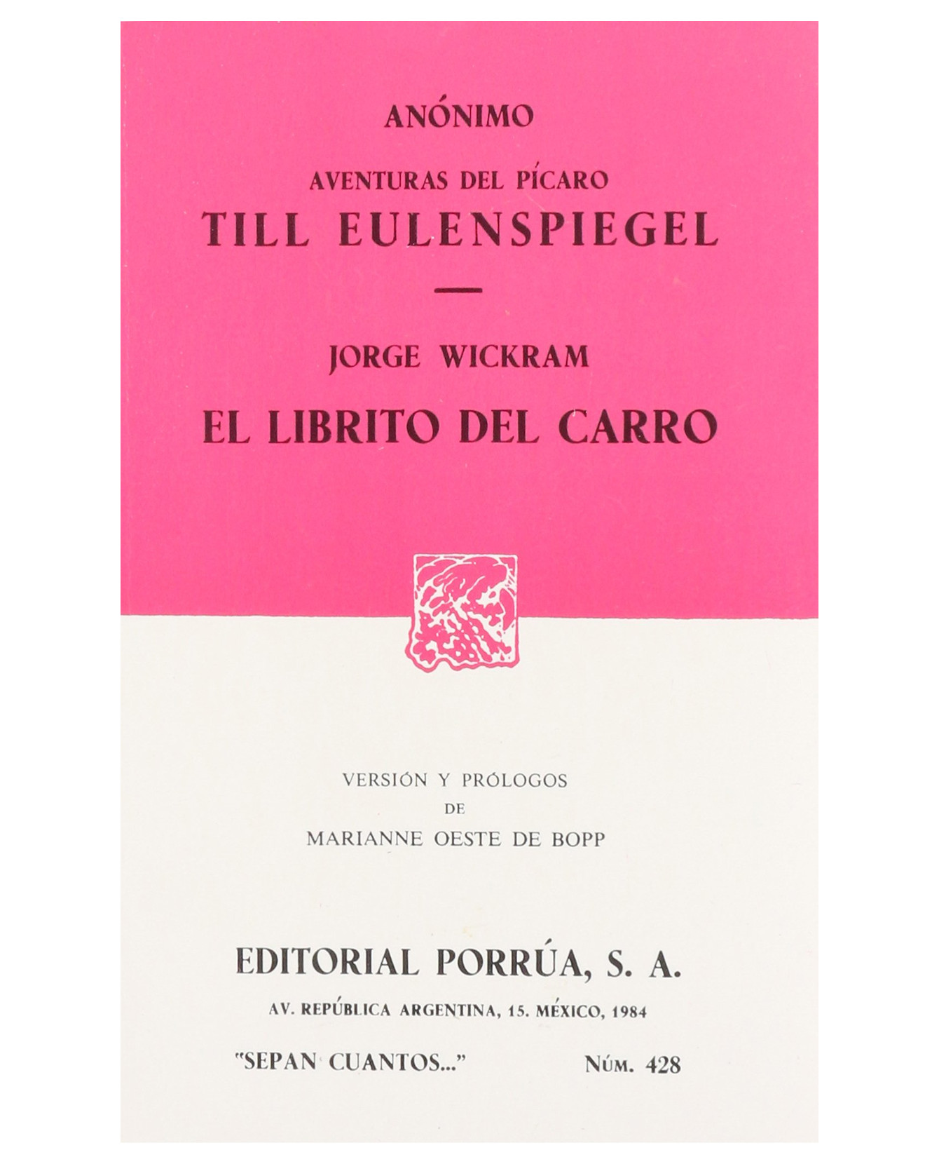 Foto 2 pulgar | Libro Aventuras Del Pícaro Till Eulenspiegel · El Librito Del Carro- Editorial Porrúa - Anónimo,wickram, Jorge