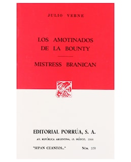 Foto 1 | Libro Los Amotinados De La Bounty · Mistress Branican- Editorial Porrúa - Verne/Julio