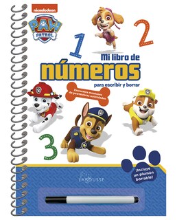 Foto 1 | Paw Patrol. Mi Libro De Números Para Escribir Y Borrar- Larousse - Ediciones Larousse