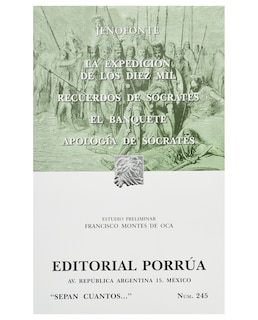 Foto 1 | Libro La Expedición De Los Diez Mil · Recuerdos De Sócrates- Editorial Porrúa - Jenofonte