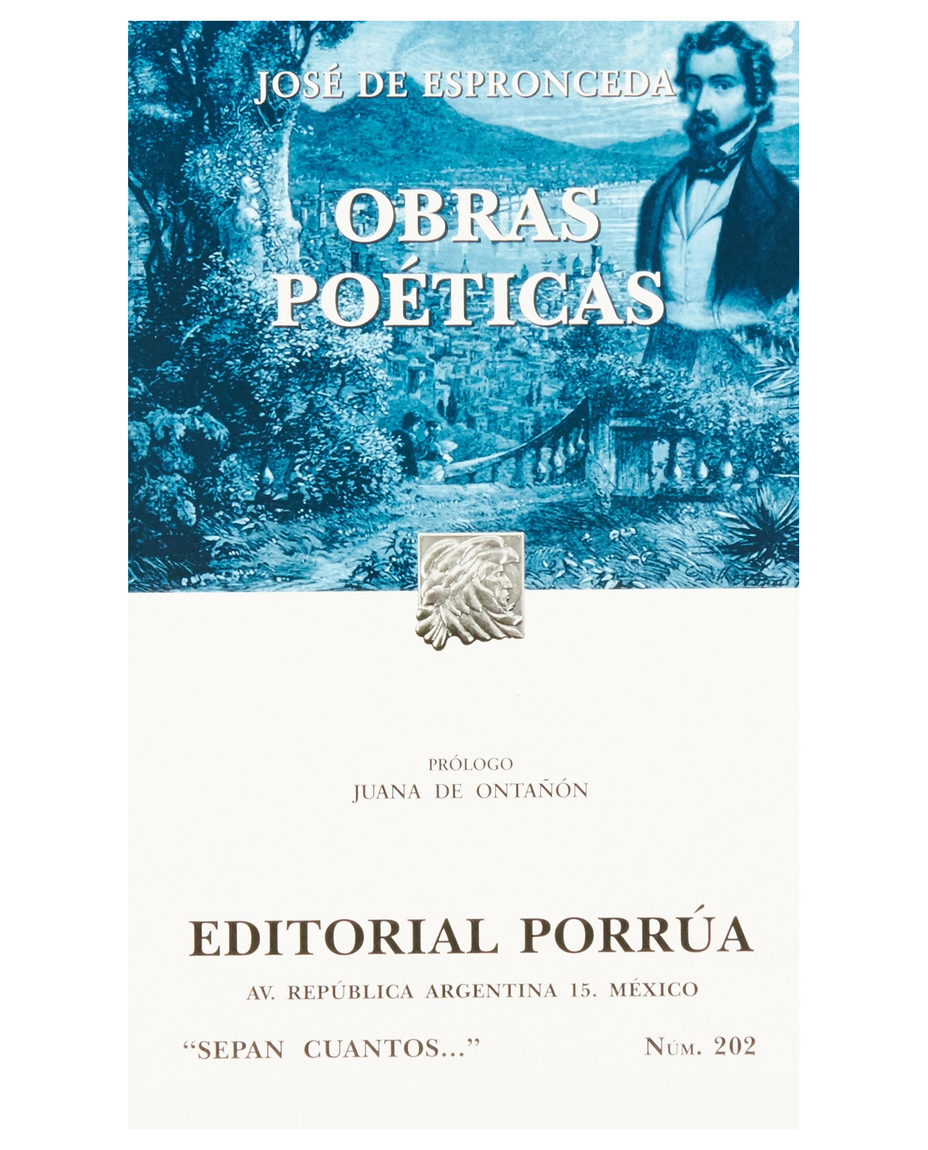 Libro Obras Poéticas- Editorial Porrúa - Espronceda, José De