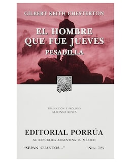 Foto 1 | Libro El Hombre Que Fue Jueves: Pesadilla- Editorial Porrúa - Chesterton, Gilbert Keith
