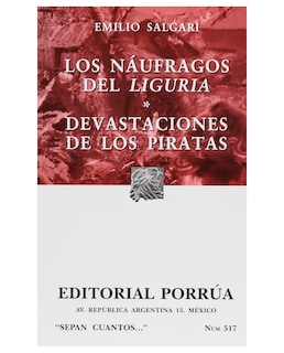 Foto 1 | Libro Los Náufragos Del Liguria · Devastaciones De Los Piratas- Editorial Porrúa - Salgari, Emilio