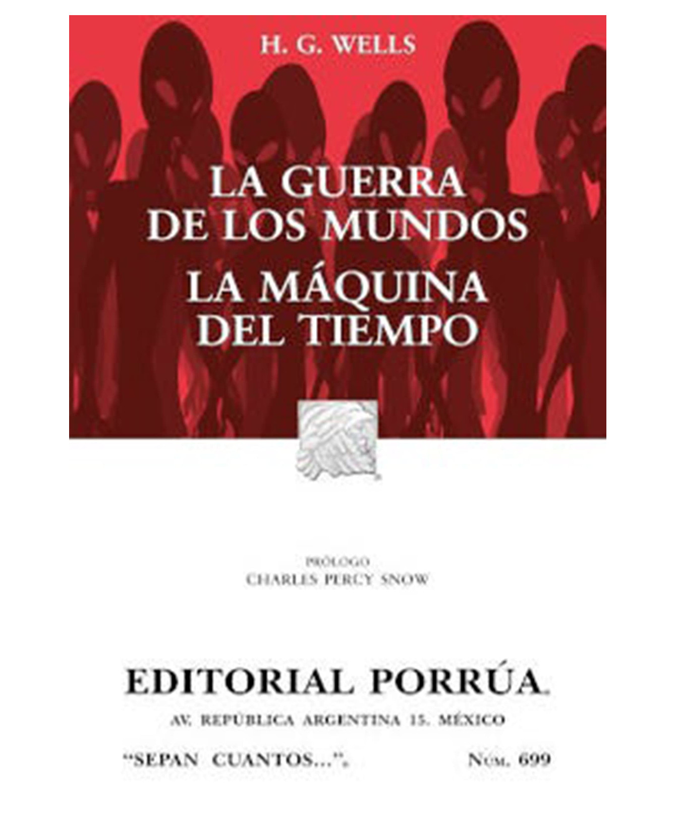 Foto 2 pulgar | Libro La Guerra De Los Mundos · La Máquina Del Tiempo- Editorial Porrúa - Wells, Herbert George