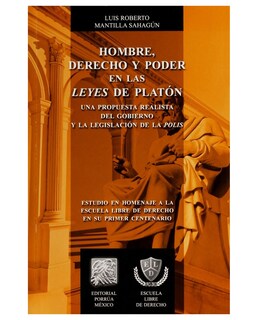 Foto 1 | Libro Hombre, Derecho Y Poder En Las Leyes De Platón- Editorial Porrúa - Luis Roberto Mantilla Sahagún