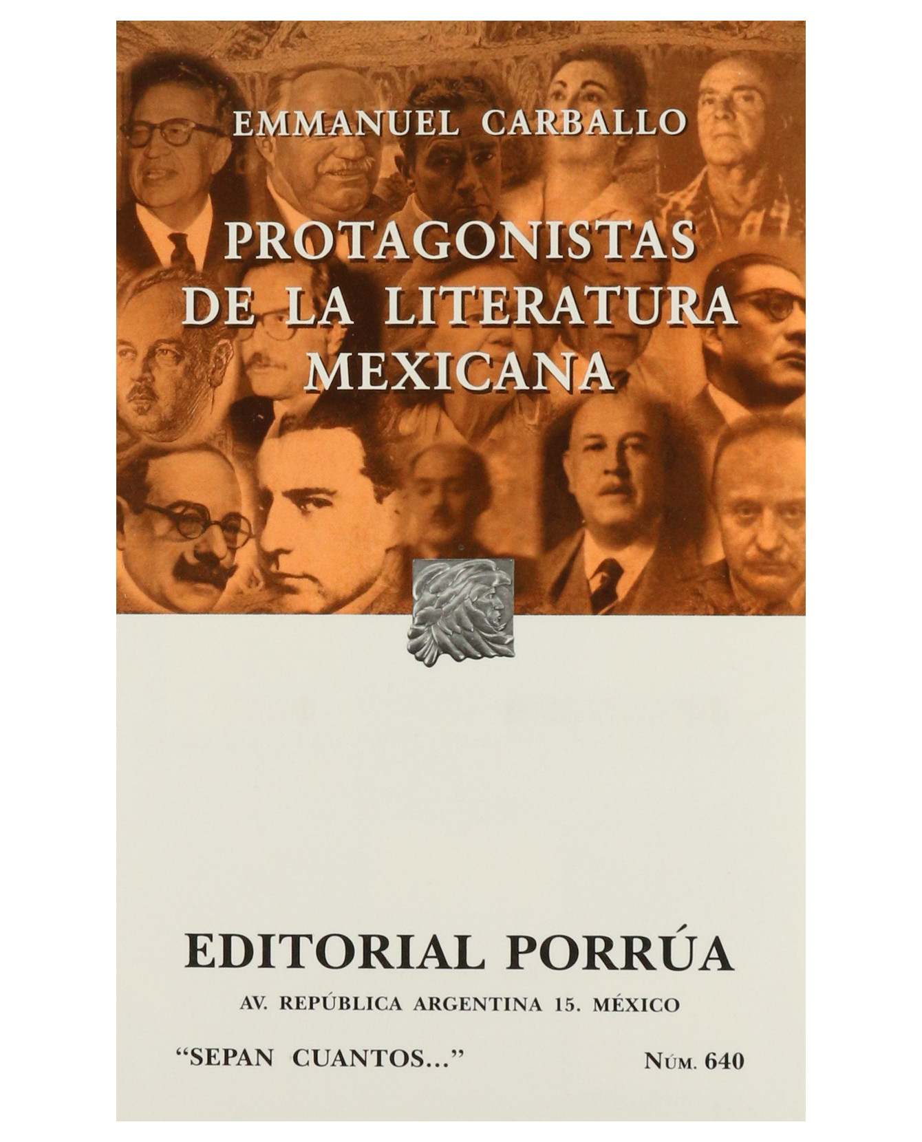 Foto 1 | Libro Protagonistas De La Literatura Mexicana- Editorial Porrúa - Carballo, Emmanuel