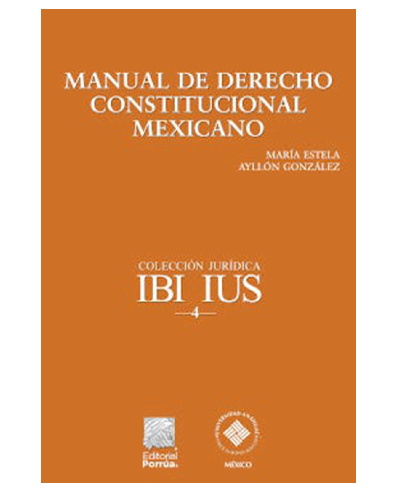 Foto 1 | Libro Manual De Derecho Constitucional Mexicano- Editorial Porrúa - Ayllón González, María Estela