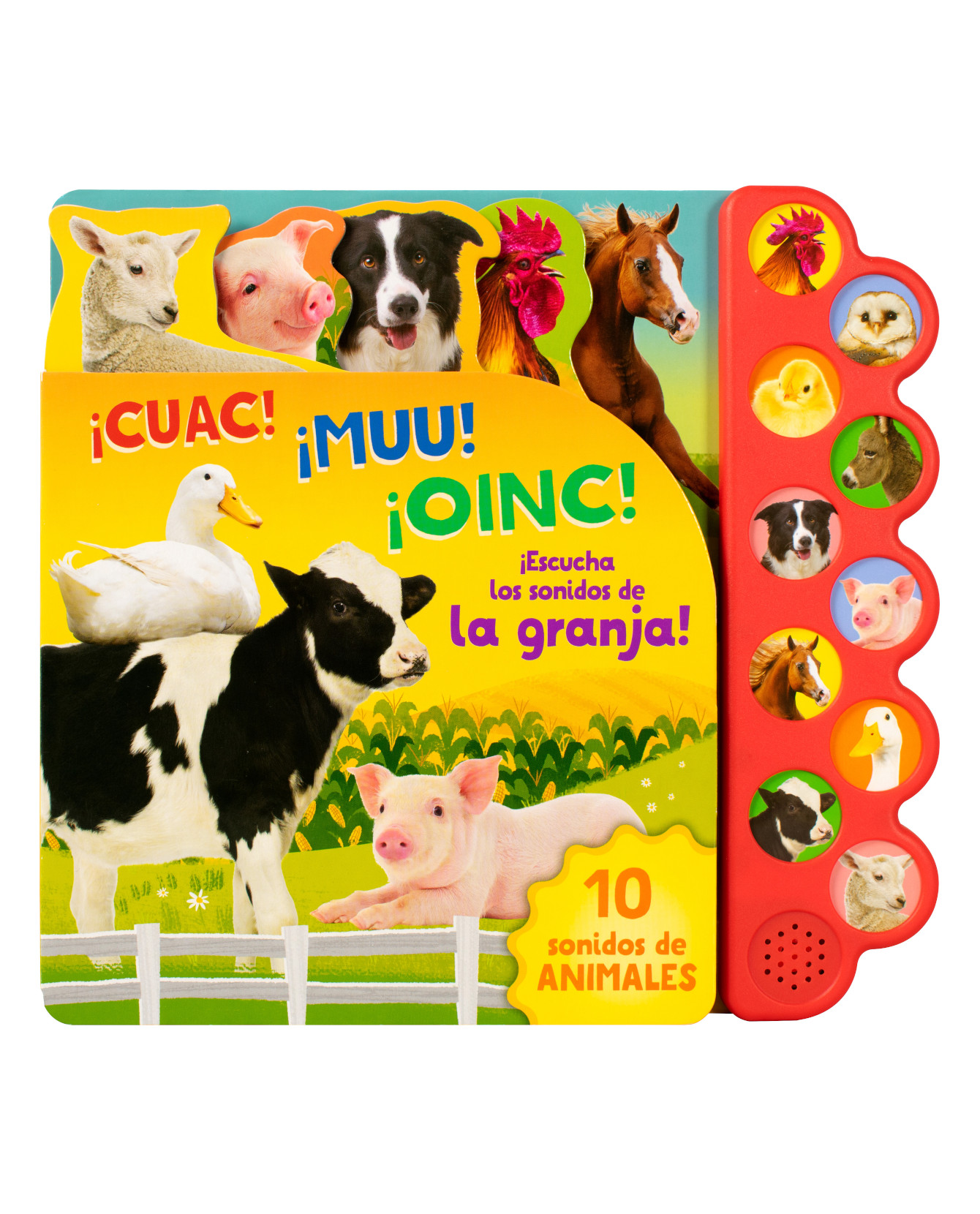 Foto 2 pulgar | Libro Infantil: 10 Sonidos De Animales Cuac Muu Oinc- Advanced - Varios Autores