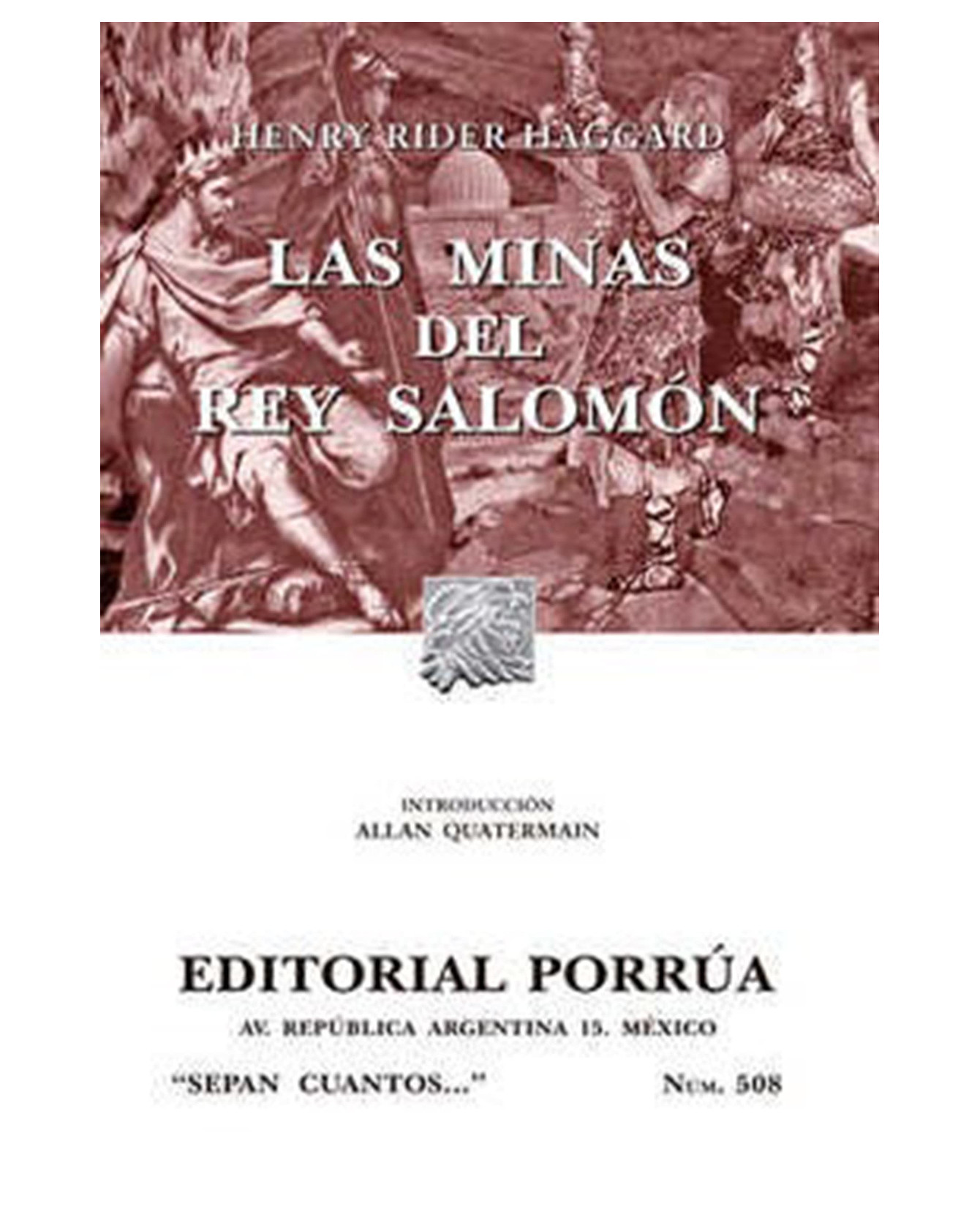 Foto 1 | Libro Las Minas Del Rey Salomón- Editorial Porrúa - Haggard, Henry Rider