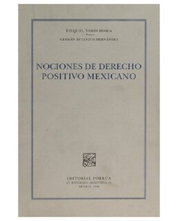 Foto 1 | Libro Nociones De Derecho Positivo Mexicano- Editorial Porrúa - Biosca, Ezequiel Tomás,betanzos Hernández, Germán