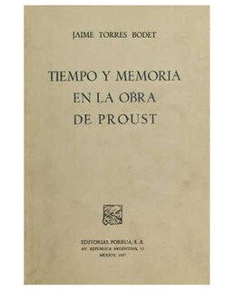 Foto 1 | Libro Tiempo Y Memoria En La Obra De Proust- Editorial Porrúa - Torres Bodet, Jaime