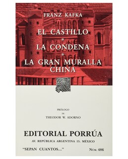 Foto 1 | Libro El Castillo · La Condena · La Gran Muralla China- Editorial Porrúa - Kafka, Franz