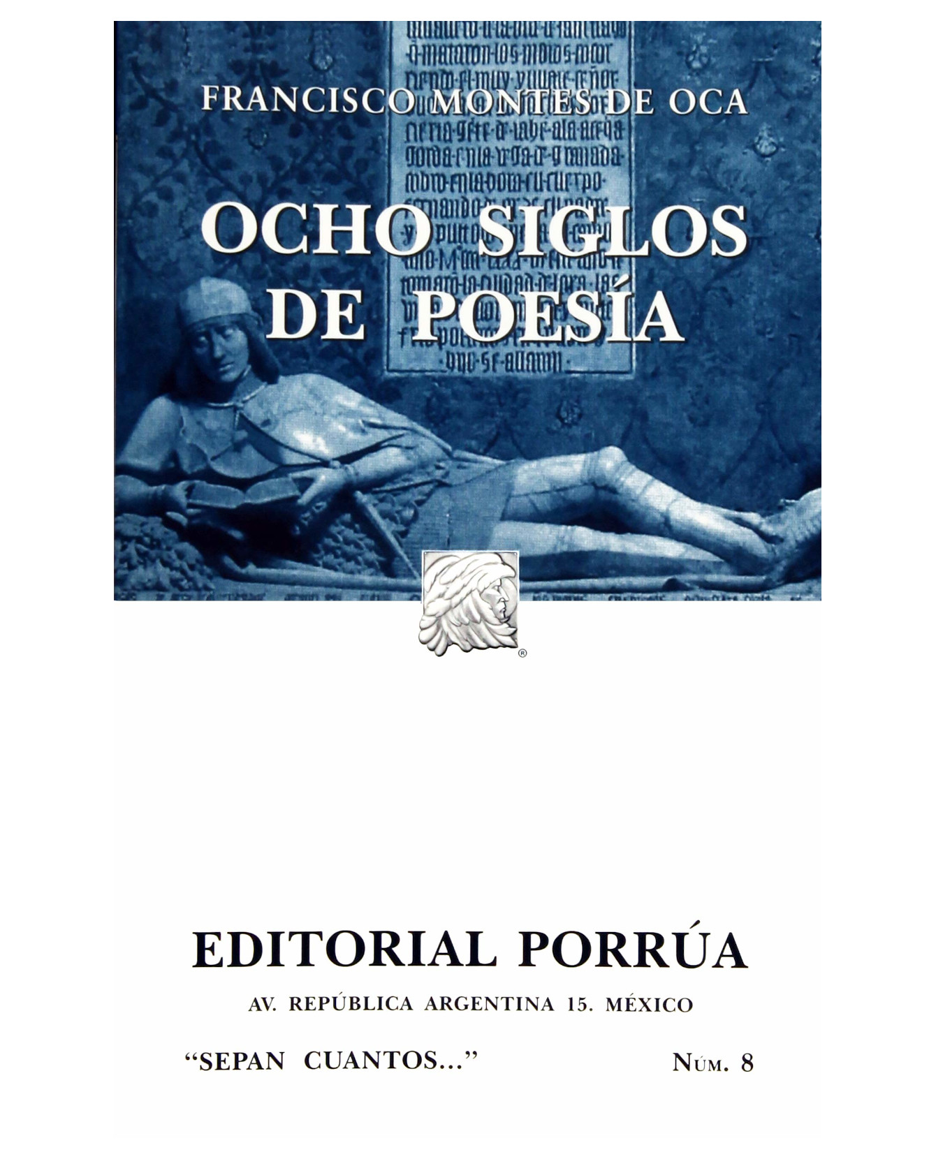 Foto 1 | Libro Ocho Siglos De Poesía- Editorial Porrúa - Sin Autor