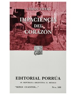 Foto 1 | Libro Impaciencia Del Corazón- Editorial Porrúa - Zweig, Stefan