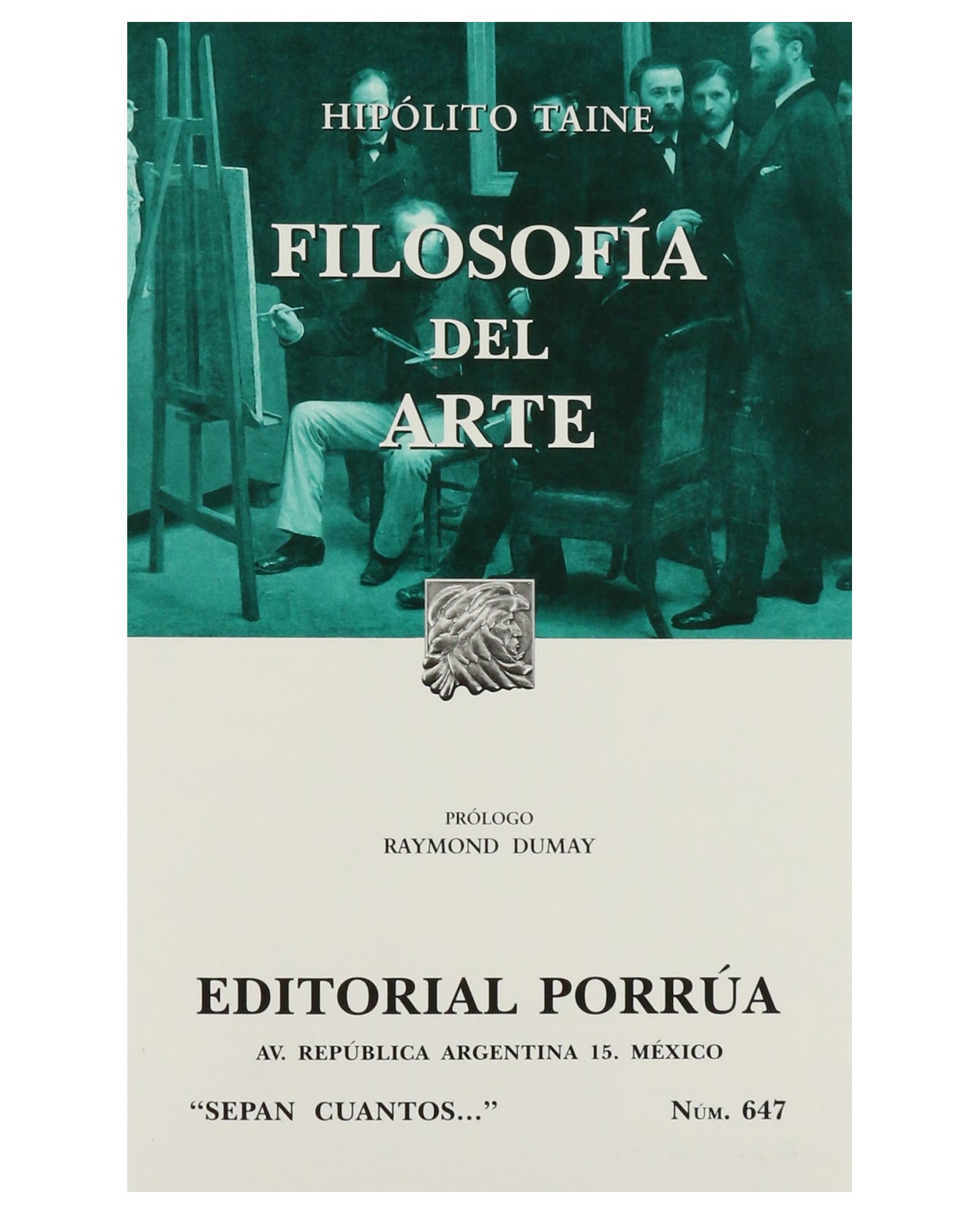 Libro Filosofía Del Arte- Editorial Porrúa - Taine, Hipólito $199