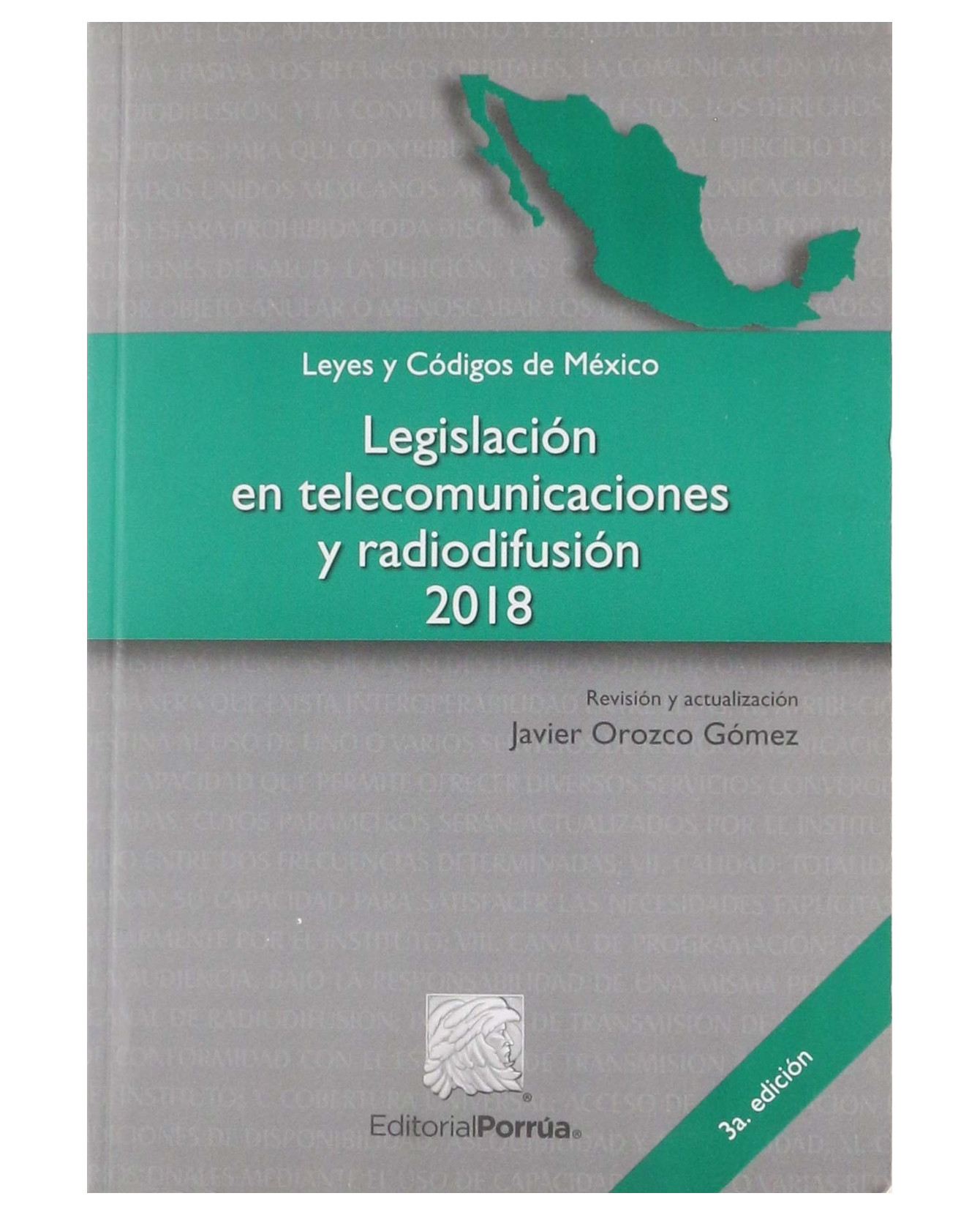 Foto 2 pulgar | Libro Legislación En Telecomunicaciones Y Radiodifusión 2018- Editorial Porrúa - Sin Autor