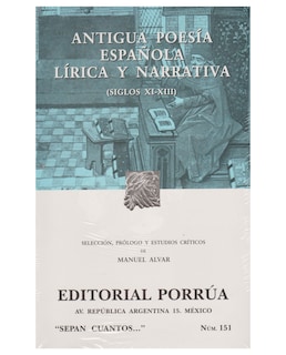 Foto 1 | Libro Antigua Poesía Española Lírica Y Narrativa (siglos Xi-xiii)- Editorial Porrúa - Alvar Ezquerra, Manuel