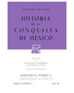 Foto 1 | Libro Historia De La Conquista De México- Editorial Porrúa - Solis Y Rivadeneira, Antonio De