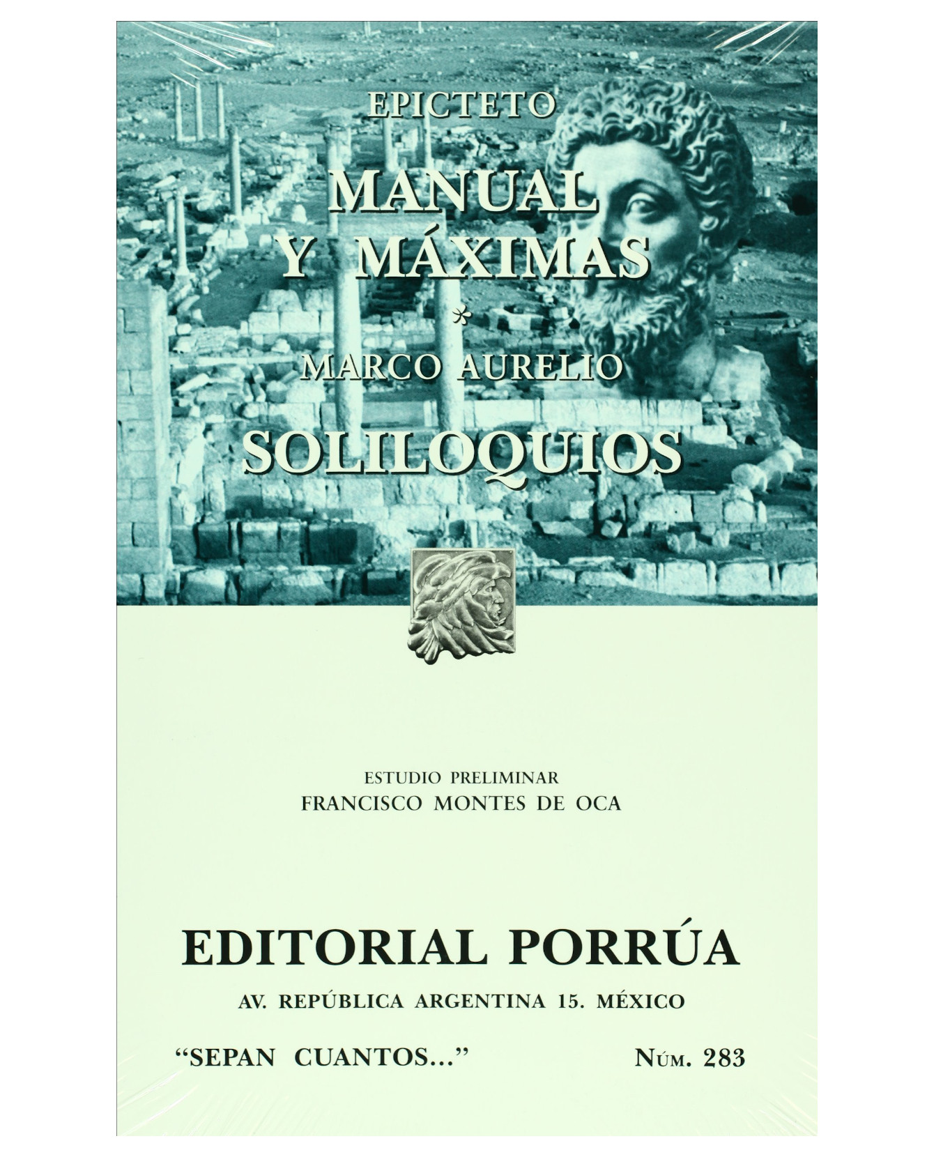 Foto 1 | Libro Manual Y Máximas · Soliloquios- Editorial Porrúa - Epicteto,marco Aurelio