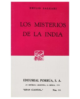 Foto 1 | Libro Los Misterios De La India- Editorial Porrúa - Salgari Gradara, Emilio Carlo Giuseppe María
