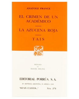 Foto 1 | Libro El Crimen De Un Académico · La Azucena Roja · Thais- Editorial Porrúa - France, Anatole