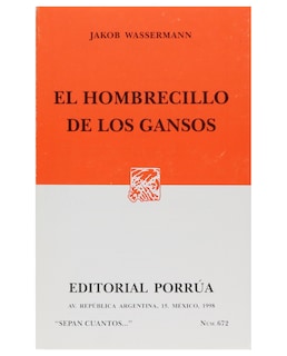 Foto 1 | Libro El Hombrecillo De Los Gansos- Editorial Porrúa - Wassermann, Jakob