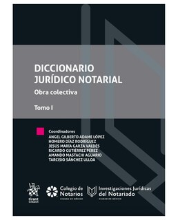 Foto 1 | Libro Diccionario Jurídico Notarial. Obra Colectiva Tomo I- Tirant Lo Blanch - Adame López,ángel Gilberto