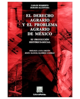 Foto 1 | Libro El Derecho Agrario Y El Problema Agrario De México- Editorial Porrúa - Durand Alcántara, Carlos Humberto