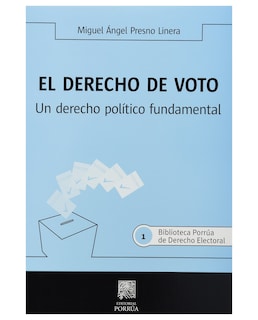 Foto 1 | Libro El Derecho De Voto- Editorial Porrúa - Presno Linera, Miguel Angel