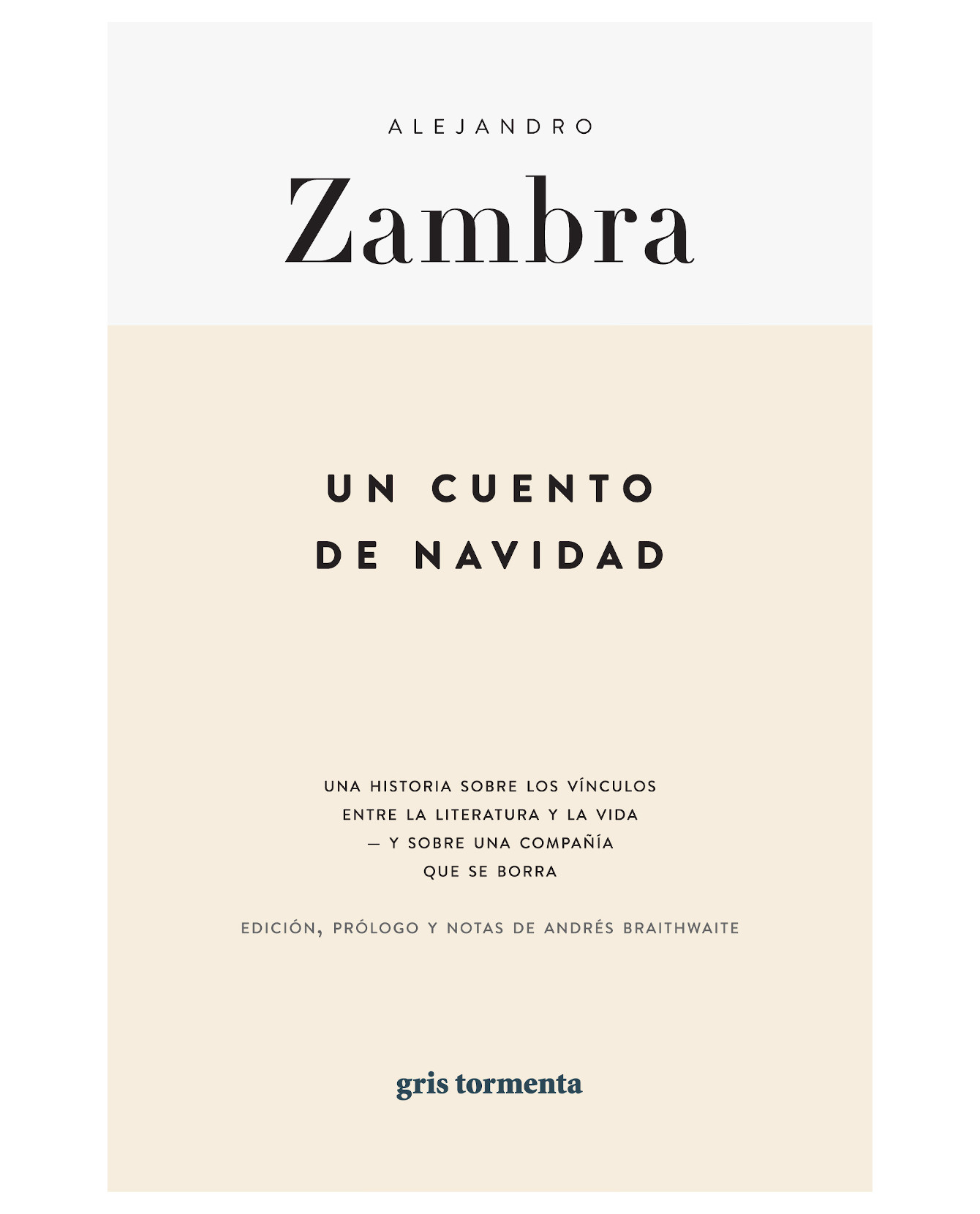 Foto 2 pulgar | Libro Un Cuento De Navidad- Gris Tormenta - Alejandro Zambra