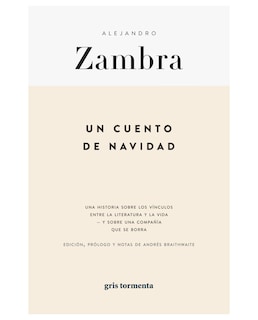 Foto 1 | Libro Un Cuento De Navidad- Gris Tormenta - Alejandro Zambra