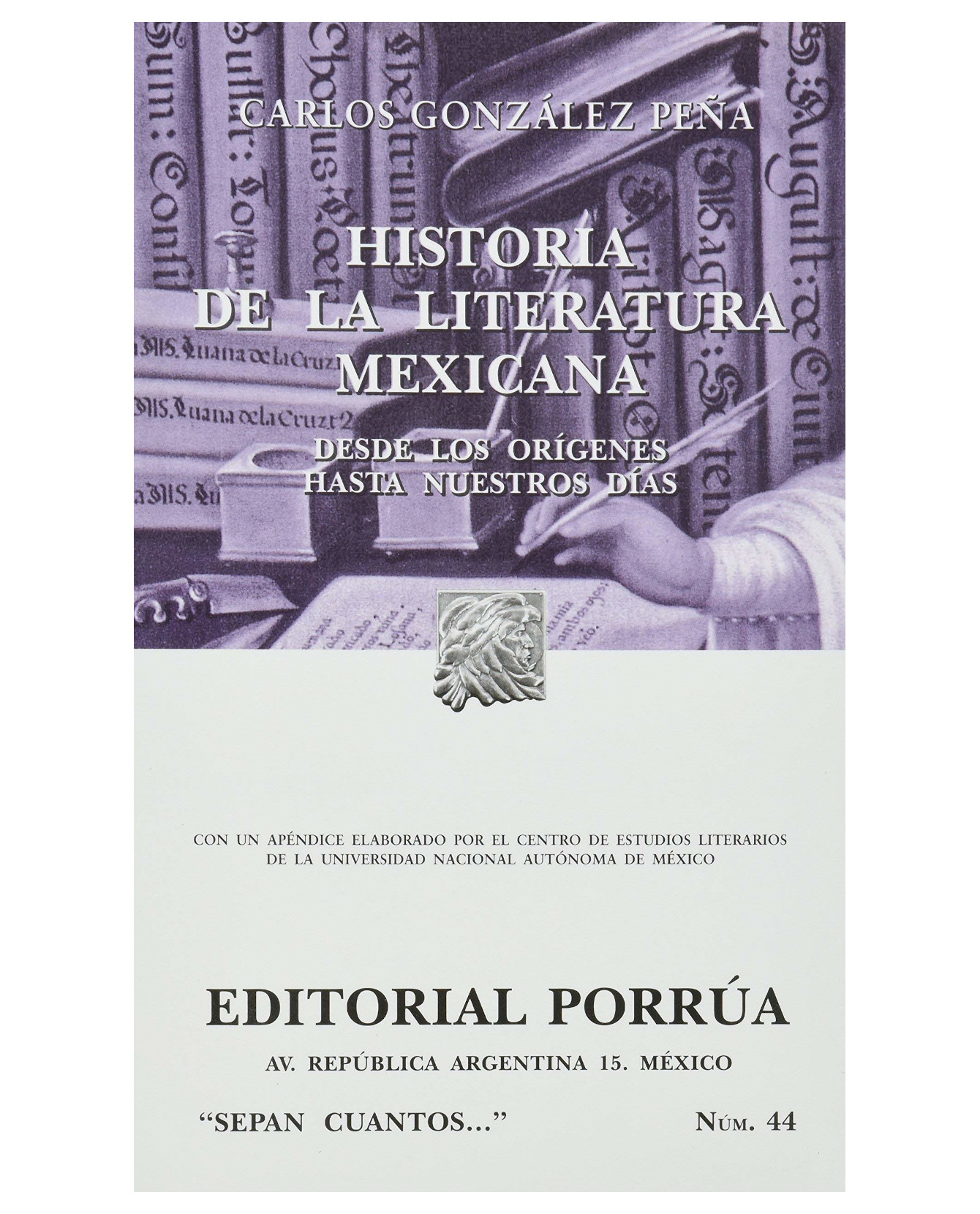Foto 1 | Libro Historia De La Literatura Mexicana- Editorial Porrúa - González Peña, Carlos