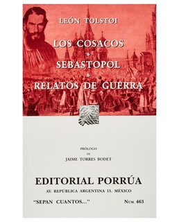 Foto 1 | Libro Los Cosacos · Sebastopol · Relatos De Guerra- Editorial Porrúa - Tolstói, Lev nikoláievich