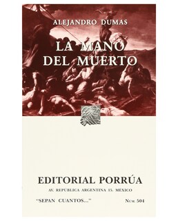 Foto 1 | Libro La Mano Del Muerto- Editorial Porrúa - Dumas, Alejandro